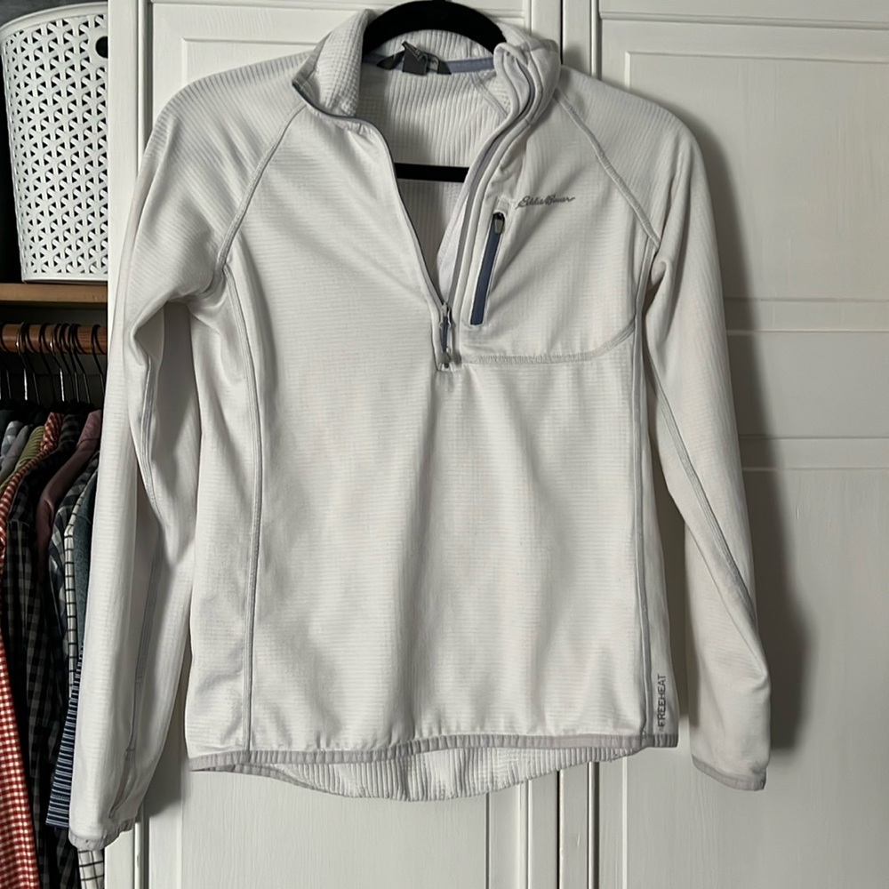 Eddie Bauer free heat quarter zip fleece lined jacket XS